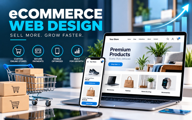 eCommerce Web Design ecommerce web design header