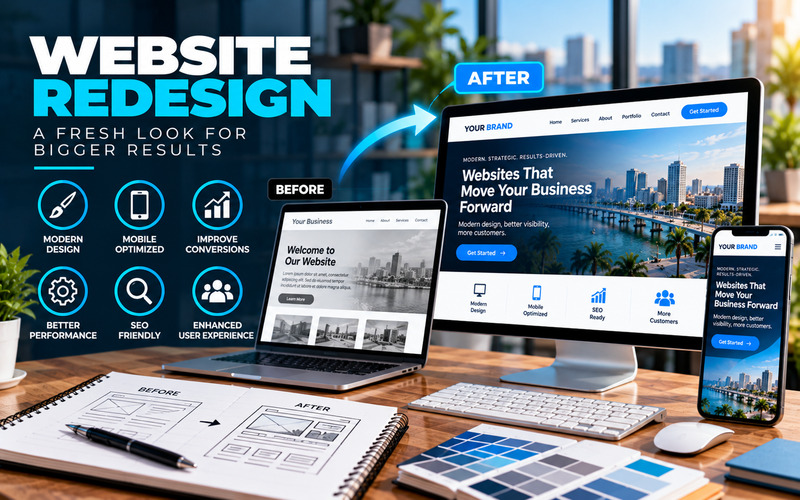 Website Redesign website redesign header